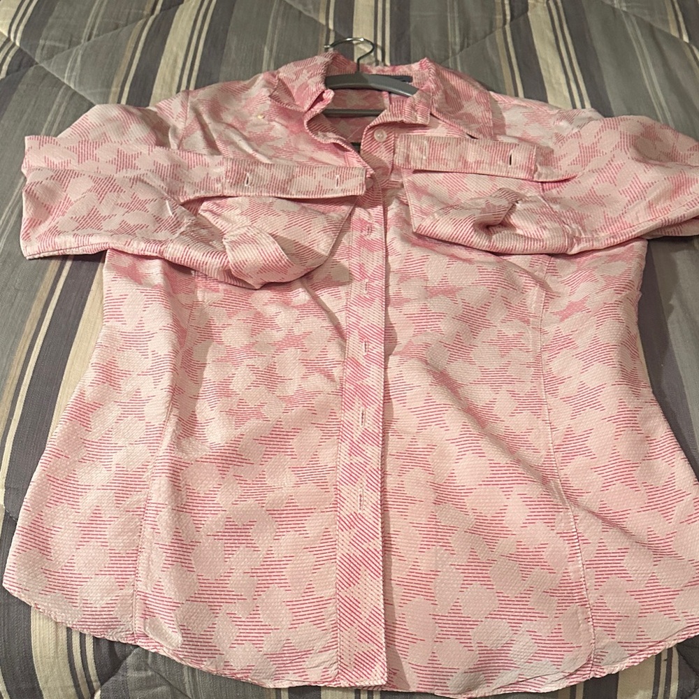 Bill Blass Pink Textured Top